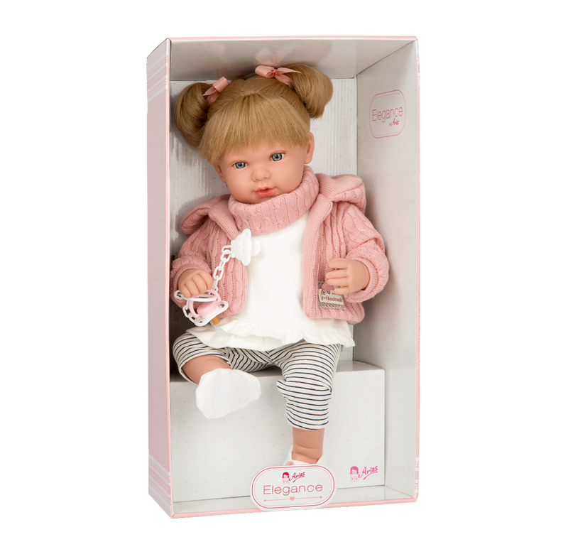 Arias Reborn Doll Iria in the pink gift box | Dolls | Toys | Baby Shower, Birthday & Christmas Gifts - Clair de Lune UK