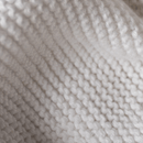Close up of the material on the Organic Knitted GrowGrows Panda Animal Comforter - Clair de Lune UK