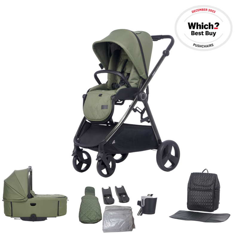 2in1 Pushchair and Carry Cot from the Didofy Green Stargazer Pushchair | Strollers, Pushchairs & Prams | Pushchairs, Carrycots & Car Seats Baby | Travel Essentials - Clair de Lune UK