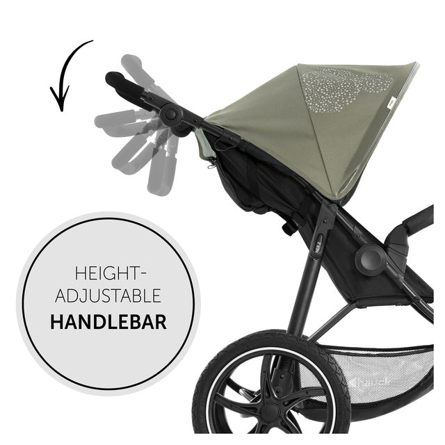 Adjustable handle of the Micky Mouse Green Hauck Runner 2 Pushchair | Strollers | Pushchairs, Carrycots & Car Seats Baby | Travel Essentials - Clair de Lune UK