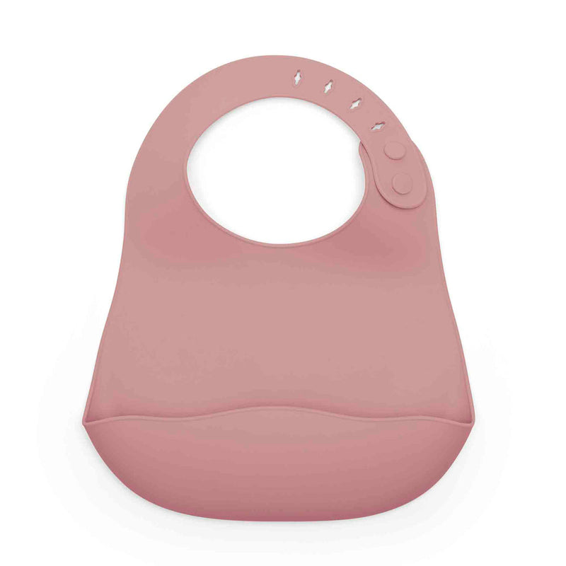The bib of the Pastel Pink Ickle Bubba 6-Piece Silicone Feeding Set | Feeding Essentials | Feeding & Weaning | Toddler Essentials - Clair de Lune UK