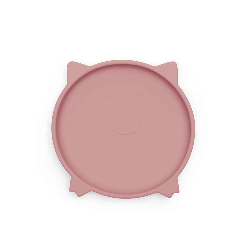 The plate of the Pastel Pink Ickle Bubba 6-Piece Silicone Feeding Set | Feeding Essentials | Feeding & Weaning | Toddler Essentials - Clair de Lune UK
