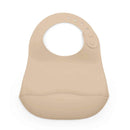 The bib of the Beige Ickle Bubba 6-Piece Silicone Feeding Set | Feeding Essentials | Feeding & Weaning | Toddler Essentials - Clair de Lune UK
