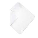 East Coast White Cuddle Robe lay flat to show the hooded towel | Baby Bath Time Essentials | Newborn Essentials - Clair de Lune UK