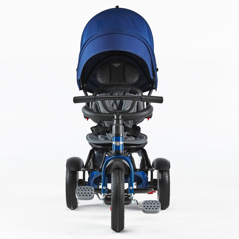 The front of the Sequin Blue Bentley 6in1 Trike - Convertible Baby Stroller | Strollers, Pushchairs & Prams | Pushchairs, Carrycots & Car Seats Baby | Travel Essentials - Clair de Lune UK