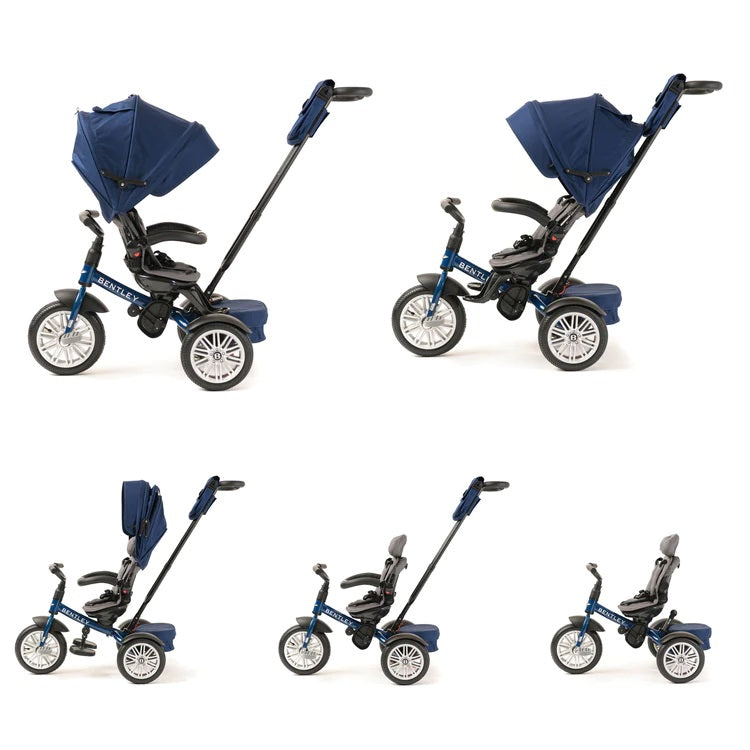 The six functions and stages of the Sequin Blue Bentley 6in1 Trike - Convertible Baby Stroller | Strollers, Pushchairs & Prams | Pushchairs, Carrycots & Car Seats Baby | Travel Essentials - Clair de Lune UK
