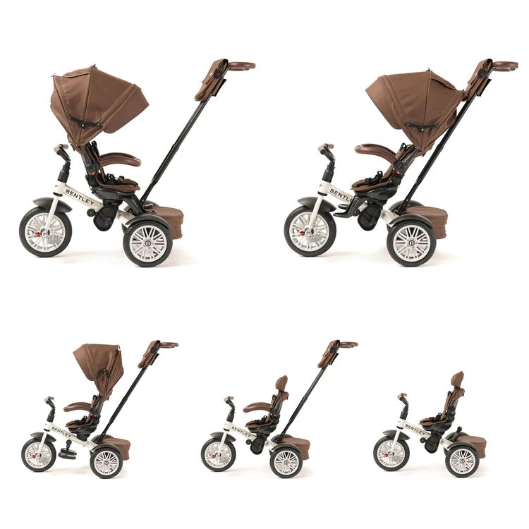 The six functions and stages of the Brown Bentley 6in1 Trike - Convertible Baby Stroller | Strollers, Pushchairs & Prams | Pushchairs, Carrycots & Car Seats Baby | Travel Essentials - Clair de Lune UK