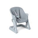 Grey Playtime High Chair converted into a pre-school chair, showing the 5 point safety harness | Feeding & High Chairs | Nursery & Kids Furniture - Clair de Lune UK