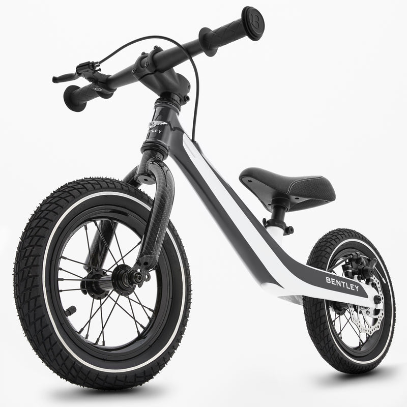 Onyx Black Glacier White Bentley Balance Bike | Toddler Bikes | Montessori Activities For Babies & Kids - Clair de Lune UK