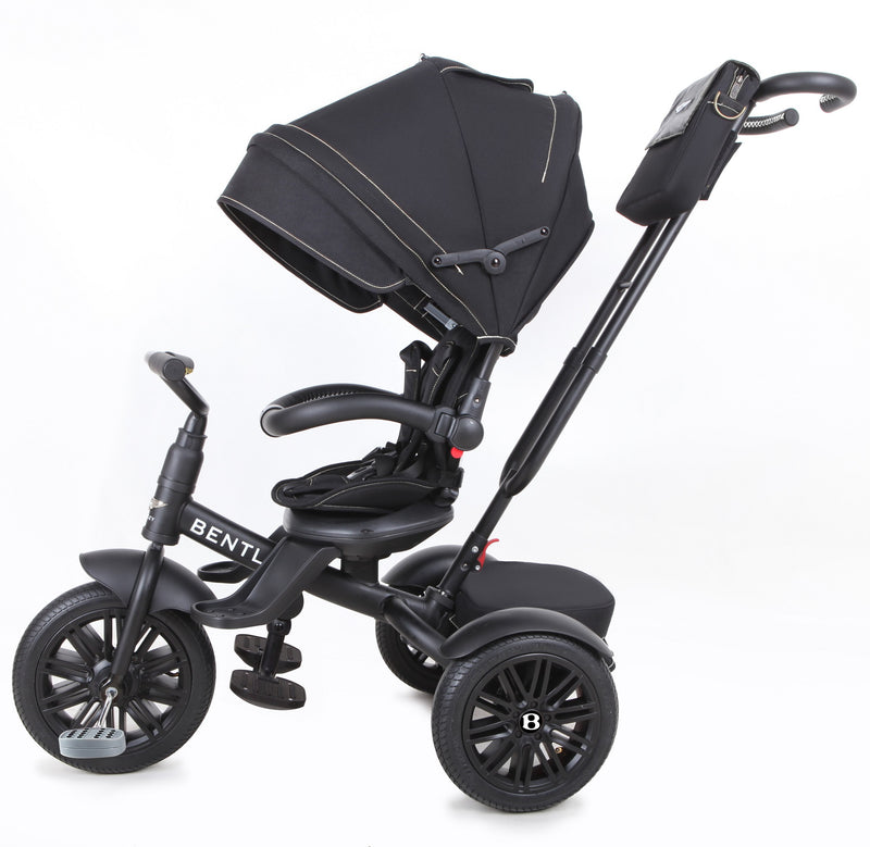 The side of the Matt Black Bentley 6in1 Trike - Convertible Baby Stroller | Strollers, Pushchairs & Prams | Pushchairs, Carrycots & Car Seats Baby | Travel Essentials - Clair de Lune UK
