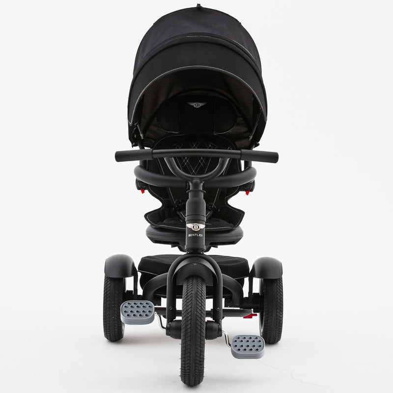 The front of the Matt Black Bentley 6in1 Trike - Convertible Baby Stroller | Strollers, Pushchairs & Prams | Pushchairs, Carrycots & Car Seats Baby | Travel Essentials - Clair de Lune UK