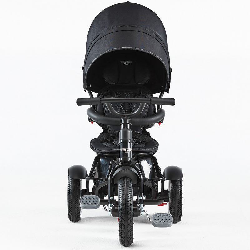 The front of the Onyx Black Bentley 6in1 Trike - Convertible Baby Stroller | Strollers, Pushchairs & Prams | Pushchairs, Carrycots & Car Seats Baby | Travel Essentials - Clair de Lune UK