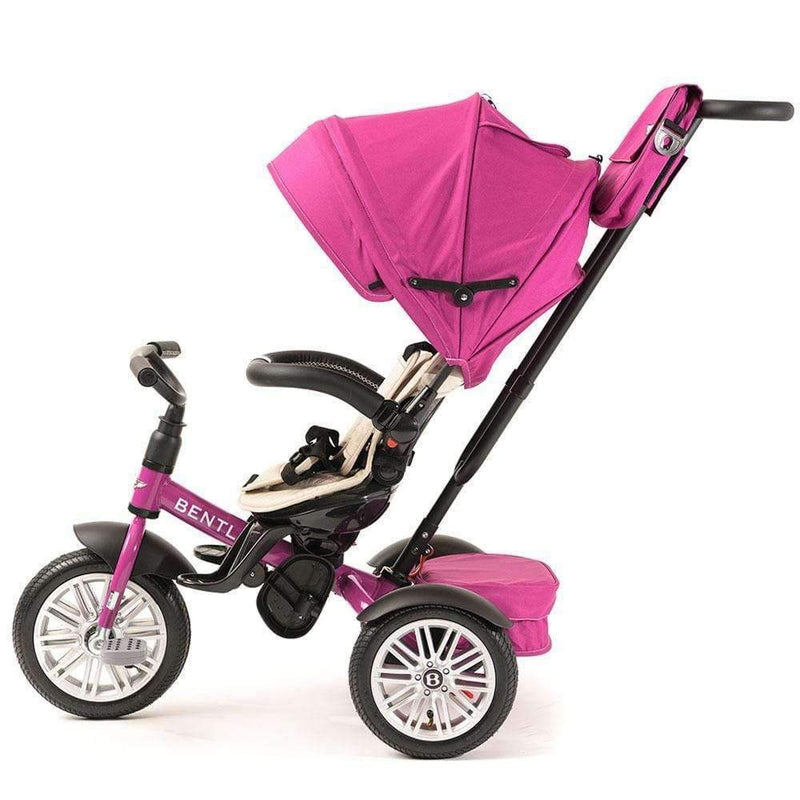 The side of the Fuchsia Pink Bentley 6in1 Trike - Convertible Baby Stroller | Strollers, Pushchairs & Prams | Pushchairs, Carrycots & Car Seats Baby | Travel Essentials - Clair de Lune UK