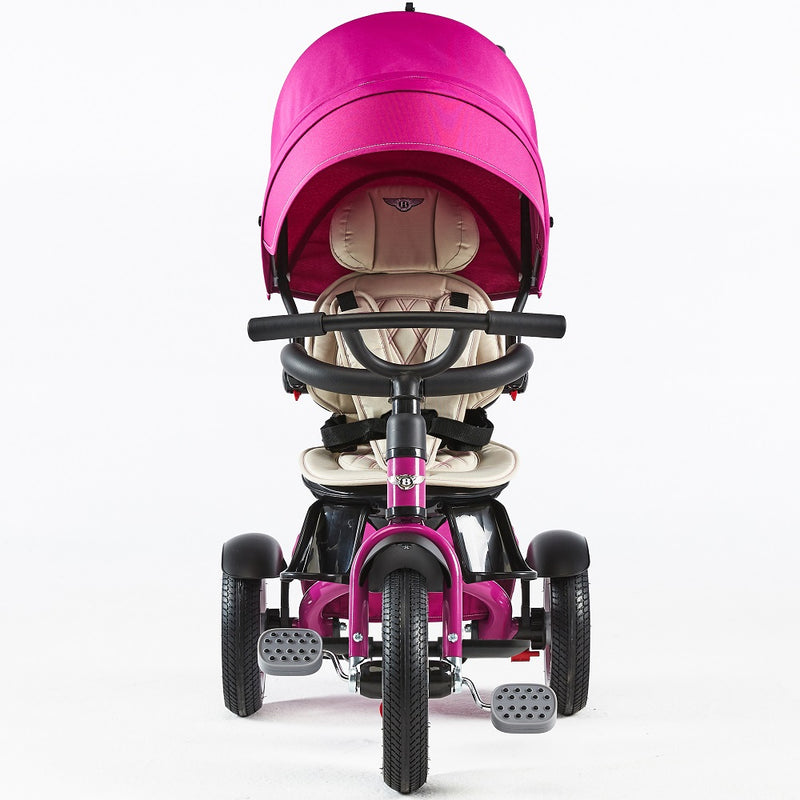 The front of the Fuchsia Pink Bentley 6in1 Trike - Convertible Baby Stroller | Strollers, Pushchairs & Prams | Pushchairs, Carrycots & Car Seats Baby | Travel Essentials - Clair de Lune UK