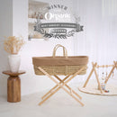 Biscuit Organic Knitted Palm Moses Basket Platinum Winner of the 2026 Organic & Sustainable Baby Awards - Clair de Lune UK