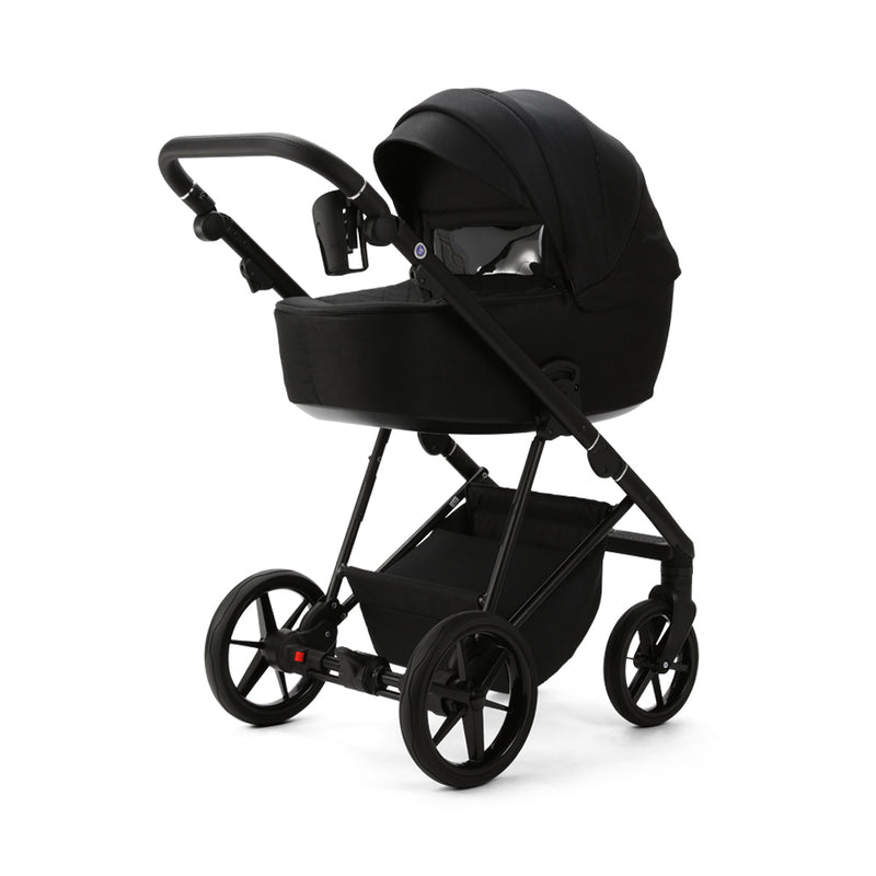 Black Mee-go 2in1 Milano Evo Pushchair (With Carrycot) | Pushchairs and Travel Systems | Baby & Kid Travel - Clair de Lune UK