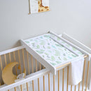 East Coast Botanical Changing Mat on Cot Top Changer with Essentials Cot Bed | Baby Bathing & Changing Essentials - Clair de Lune UK