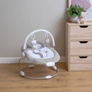 White East Coast Counting Sheep Baby Bouncer in the nursery next to a changing unit | Baby Bouncers, Rockers & Baby Swings | Newborn Baby Toys | Nursery Furniture - Clair de Lune UK