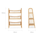 CuddleCo Aria 3 Tier Shelving Unit dimensions | Nursery Furniture | Storage and Shelving - Clair de Lune UK