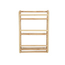 CuddleCo Aria Wave Bookshelf - Rattan on white background | Nursery Furniture | Bookshelves and Storage - Clair de Lune UK