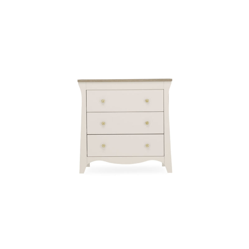 Cashmere CuddleCo Clara 3 Drawer Dresser & Changer without the changing top | Baby Bath & Changing Units | Baby Bath Time - Clair de Lune UK