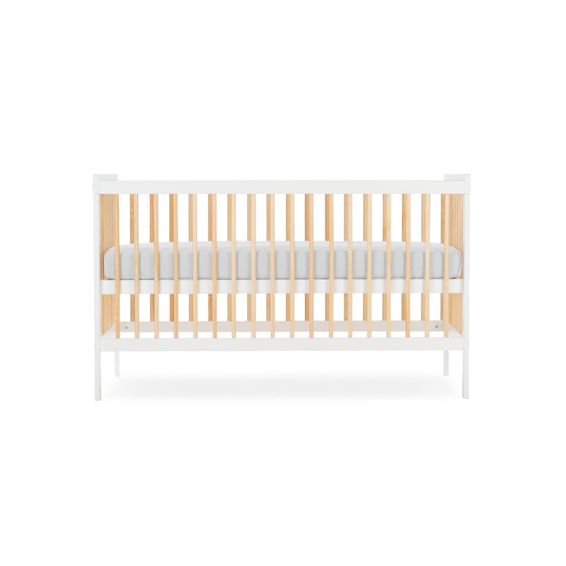 The cot bed of the Cuddleco Nola Scandi Cot Bed & Room Sets as a crib | Nursery Furniture Sets | Room Sets | Nursery Furniture - Clair de Lune UK