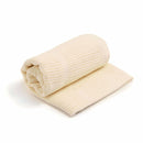 Cream Organic Cotton Cellular Blanket rolled up | Cosy Baby Blankets & Swaddles | Nursery Bedding | Newborn Baby Essentials - Clair de Lune UK