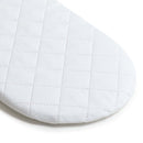 The quilted cover of the Quilted Noah Pod/ Palm Moses Basket Mattress (74 x 28 cm) | Moses Basket Accessories | Nursery Furniture - Clair de Lune UK