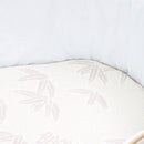 Natural Bamboo Wicker Moses Basket Mattress (65 x 28 cm) showing the unique supportive surface | Moses Basket Mattresses | Newborn Bedding - Clair de Lune UK