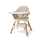 Beige and Natural 6in1 High Chair converted to a Baby Floor Seat | High chairs | Feeding & Weaning | Toddler Furniture - Clair de Lune UK