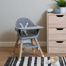 Grey 6in1 High Chair converted to a Baby Floor Seat in the kitchen next to a pine chest of drawers | High chairs | Feeding & Weaning | Toddler Furniture - Clair de Lune UK