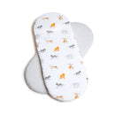 2 Pack Fitted Jungle Dream Moses Basket Sheets - 74 x 30 cm | Baby Sheets | Bassinet & Moses Basket Bedding - Clair de Lune UK