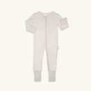 Cashmere Grow Grows Organic Pinstripe Sleepsuit on white background  | Baby Grows and Onesies | Organic Baby Clothes - Clair de Lune UK