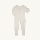 Cashmere Grow Grows Organic Ribbed Baby Sleepsuit on white background | Baby Sleep Wear | Children's pyjamas - Clair de Lune UK