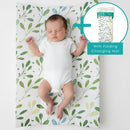 Olive Print Anti-Roll Wedge Baby Changing Mat
