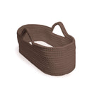 Chocolate Crochet Moses Basket view from above | Moses Baby Baskets & Bassinets - Clair de Lune UK