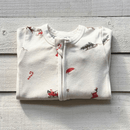 Folded Grow Grows Organic Christmas Eve Sleepsuit | Baby Grows and Onesies | Organic Baby Clothes - Clair de Lune UK
