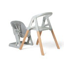 Grey Playtime High Chair transformed into a preschool chair with a small desk | Feeding & High Chairs | Nursery & Kids Furniture - Clair de Lune UK