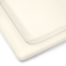 Organic Folding Crib Fitted Sheets | Bedside & Folding Crib Accessories | Soft Baby Sheets | Nursery Linen - Clair de Lune UK