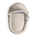 Cream Dimple White Wicker Moses Basket view from above to see close up of the plush dimple fabric | Moses Baby Baskets, Bassinets | Co-sleepers | Nursery Furniture - Clair de Lune UK