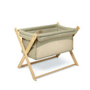 Sage Green Organic Folding Crib | Bedside & Folding Cribs | Co Sleeper & Travel Cots | Nursery Furniture - Clair de Lune UK