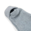 Grey Star Fleece Baby Wrap Blanket Close up of the integrated mittens and sleeves | Cosy Baby Blankets | Swaddle Blanket | Nursery Bedding - Clair de Lune UK