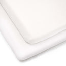 East Coast 2 Pack Space Saver Cot Sheets | Soft Baby Sheets | Cot & Cot Bed Bedding | Nursery Linen - Clair de Lune UK
