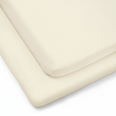Cream 2 Pack Fitted Cotton Cot Bed Sheets - 140 x 70 cm | Soft Baby Sheets | Cot & Cot Bed Bedding | Nursery Linen - Clair de Lune UK