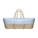 Blue Cotton Candy Palm Moses Basket | Moses Baby Baskets & Bassinets | Nursery Furniture - Clair de Lune UK