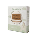 Cream Star Fleece Baby Wrap Blanket in its retail packaging, featuring a 0-6 months star fleece baby wrap blanket with a brown patch reading 'Made with love by Clair de Lune'.   | Cosy Baby Blankets | Pram Blanket - Clair de Lune UK 