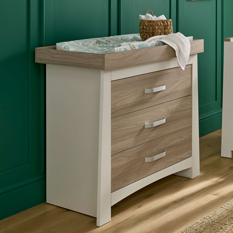 CuddleCo Ada Dresser & Changer as a changing unit | Dressers & Changers | Storage Solutions | Nursery Furniture - Clair de Lune UK