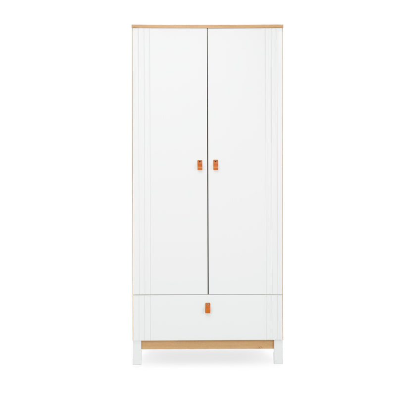 CuddleCo Rafi Freestanding Double Wardrobe with Drawer