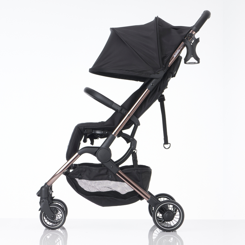 Didofy Black New Aster 2 Ultra-Compact Pushchair & Travel System with the adjustable chassis | Didofy | Pushchairs and Travel Systems | Baby & Kid Travel - Clair de Lune UK