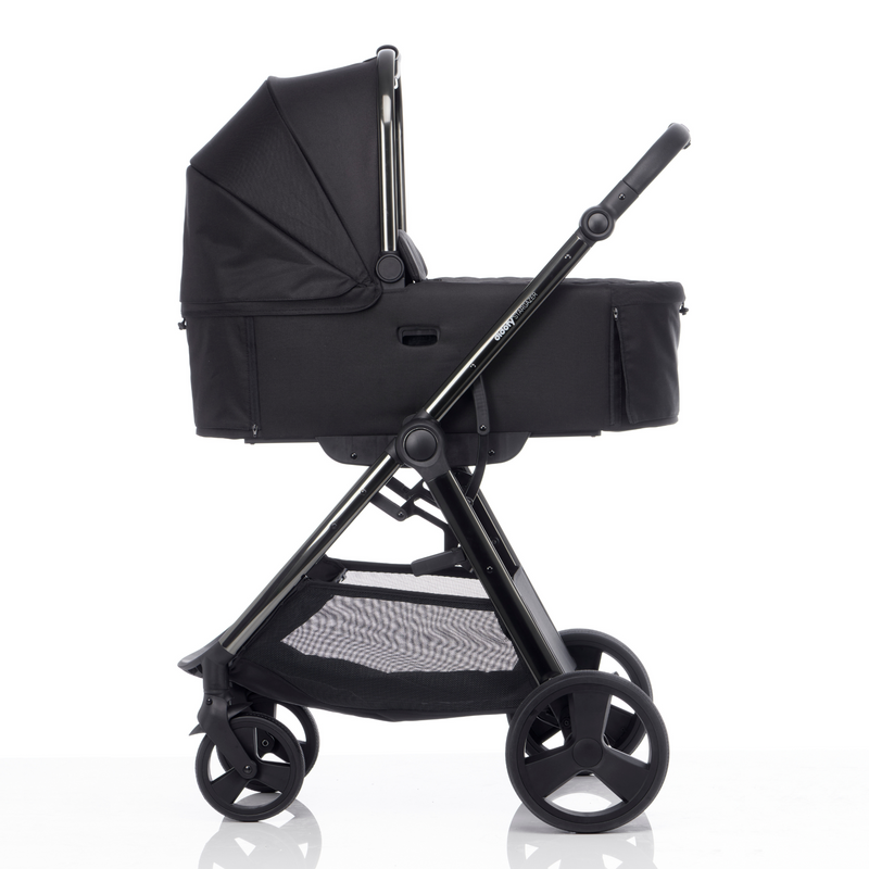 Didofy Stargazer Black Collapsible Carrycot on the Didofy Stargazer Black Pushchair | Moses Baskets | Co-sleepers | Travel Cribs | Baby & Kid Travel - Clair de Lune UK